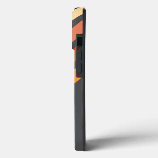 70年代のヴィンテージレトロカラフル ストライプの Case-Mate iPhoneケース (裏面 / 左)