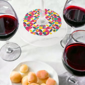 70年代のヴィンテージ・アート ワイングラスタグ