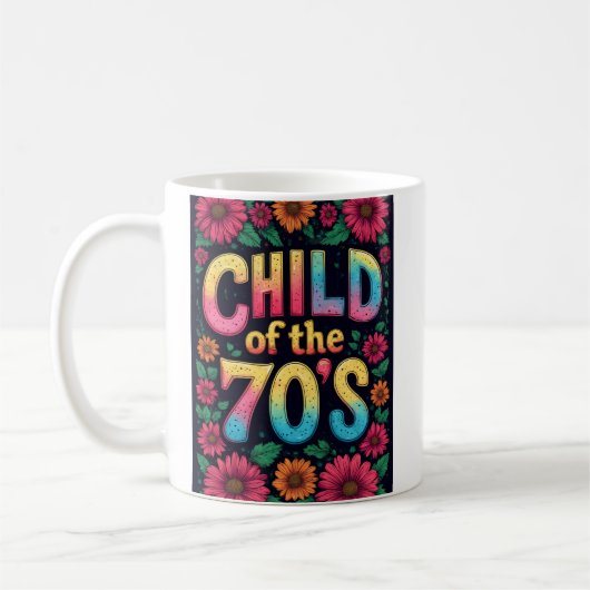 70年代の子供 コーヒーカップ - オリジナルマグカップ ジョークグッズ (左)