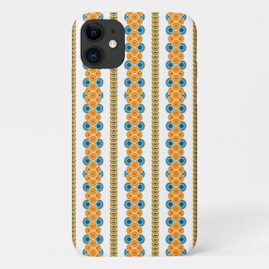 70年代の年を円形に並べたデザイン Case-Mate iPhoneケース (裏面)