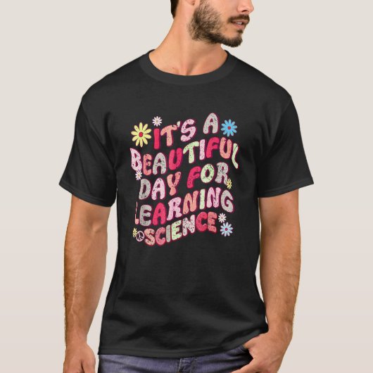 70年代の理科のお茶は美学しい日だ Tシャツ (正面)