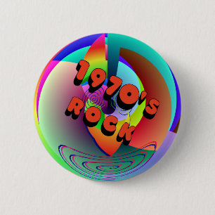 70年代の石ボタン 缶バッジ