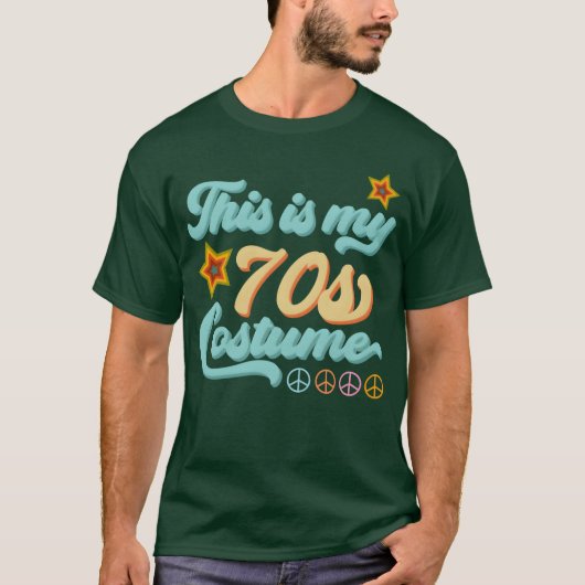 70年代の私のコスチューム 面白い70年代パーティーTシャツ 面白い Tシャツ (正面)
