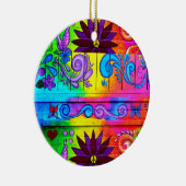 70年代の素晴しいヒッピーのオーナメント セラミックオーナメント (右)