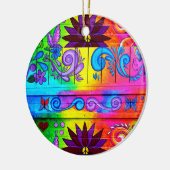 70年代の素晴しいヒッピーのオーナメント セラミックオーナメント (左)