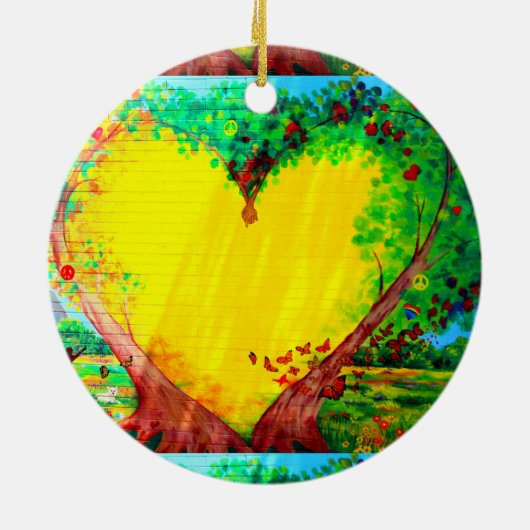 70年代の素晴しいヒッピーのオーナメント セラミックオーナメント (裏面)