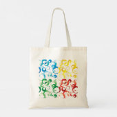 70年代の色と形状トートバッグ トートバッグ (裏面)