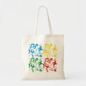 70年代の色と形状トートバッグ トートバッグ (正面)