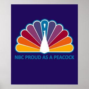 70年代の誇りを持ったNBCは孔雀ヴィンテージ ポスター