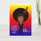 70年代の誕生会カード カード (正面)