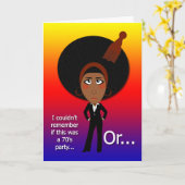 70年代の誕生会カード カード (黄色い花)