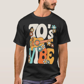 70年代の雰囲気 面白い 70年代 レトロ パーティー ボホ ヒッピーピース Tシャツ