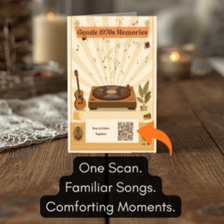 70年代の音楽プレリスト グリーティングカード 認知症 カード