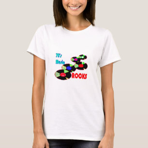 70年代の音楽ロック Tシャツ