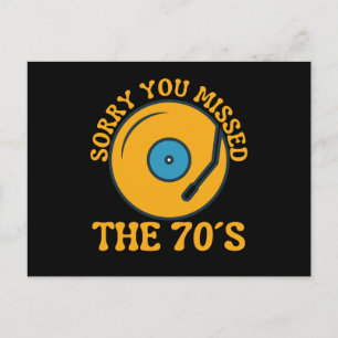 70年代の音楽70年代の方が人生は良い ポストカード
