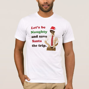 70年代の髭のサンタの失礼な人 Tシャツ