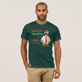 70年代の髭のサンタの失礼な人 Tシャツ (正面フル)