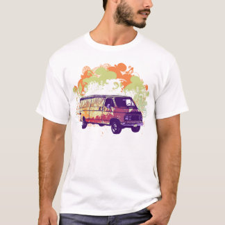 70年代のChevyのヒッピーヴァン Tシャツ