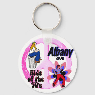 70年代のkeychainのアルバニーの子供 キーホルダー