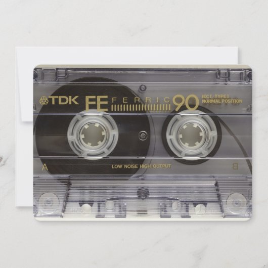 70年代または80年代のパーティーディスコ誕生日招待状 招待状 (正面)