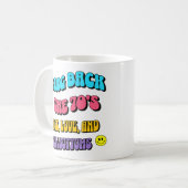 70年代を取り戻そう コーヒーマグカップ (正面左)
