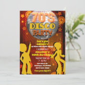 70年代オレンジディスコダンスバースデーパーティー 招待状 (スタンド正面)