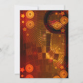 70年代オレンジディスコダンスバースデーパーティー 招待状 (裏面)