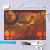 70年代オレンジディスコダンスバースデーパーティー 薄葉紙 (クラフト)