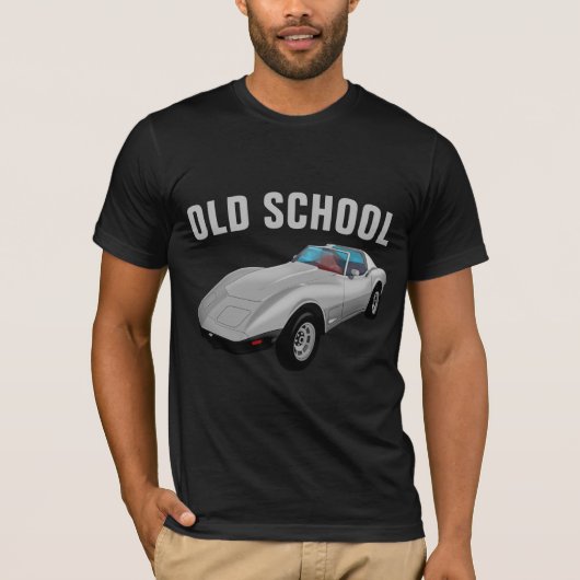 70年代クラシックスポーツカーモチーフTシャツ Tシャツ (正面)