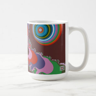 70年代サイケデリックパターン レトロアート コーヒーマグカップ