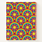 70年代スタイルレインボーズ&サングラフィックジャーナル ノートブック (裏面)