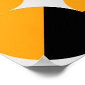 70年代スタイル幾何学模様(半円) ポスター (角)