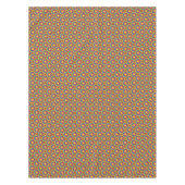 70年代スタイル虹と太陽グラフィックパターン テーブルクロス (正面)