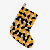70年代スタイル、幾何学的な半円。 スモールクリスマスストッキング (正面 (吊り時))