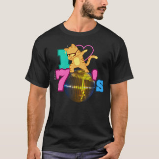 70年代ダビングキャットヴィンテージが大好き Tシャツ