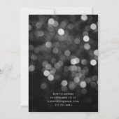 70年代ディスコバースデー | シルバーの輝くボール 招待状 (裏面)