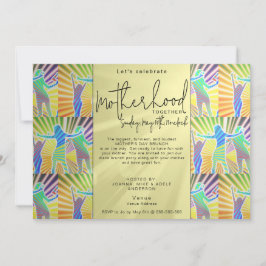 70年代ディスコレトロスクリプトマザーズデイディナーブランチ 招待状