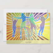 70年代ディスコレトロスクリプト母の日ディナーブランチ 招待状 (裏面)