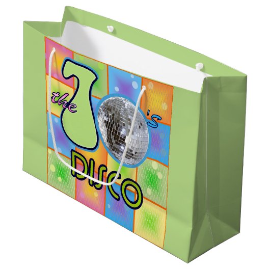 70年代ディスコ ラージペーパーバッグ (正面アングル)