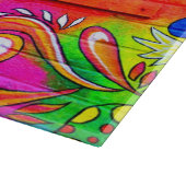 70年代ヒッピーサイケデリックランチョンマット カッティングボード (角)