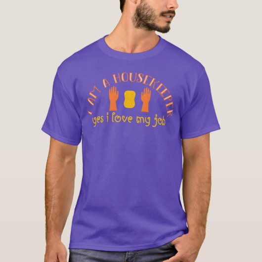 70年代ビンテージハウスキーパー面白いユーモア旅行 Tシャツ (正面)