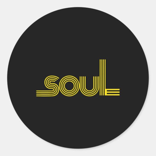 70年代ファンクアフロソウルブギーダンスラブトレイン ラウンドシール (正面)