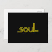 70年代ファンクアフロソウルブギーダンスラブトレイン 案内ポストカード (正面/裏面)