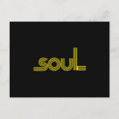 70年代ファンクアフロソウルブギーダンスラブトレイン 案内ポストカード (正面)