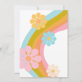 70年代フラワーパワー誕生日招待状, 70年代レトロ 招待状 (裏面)