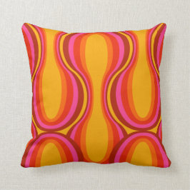 70年代モダン半ばの60年代の模様枕 クッション