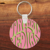 70年代レトロめい想ポスターやる気を起こさせる キーホルダー (裏面)