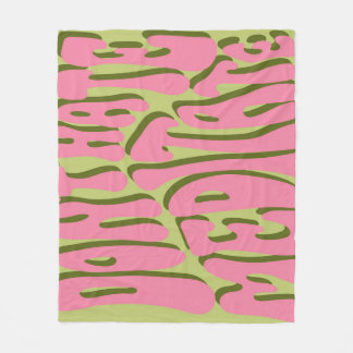 70年代レトロめい想ポスターやる気を起こさせる フリースブランケット