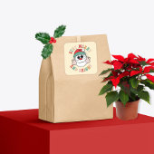 70年代レトロサンタクロース ステイ マリー アンド ブライト スクエアシール