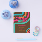 70年代レトロディスコバースデーボギーフンキー チラシ (シングル)